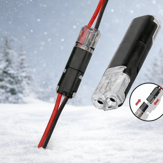 🔌2-Pin Solderless Wire Connector – Compact Plug for LED Strips & 18–22 AWG Cables