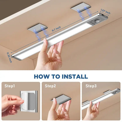 Under Cabinet Lights,Motion Sensor Night Light Indoor,Magnetic Installation Dimmable Lights